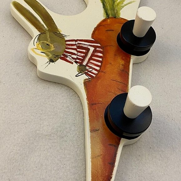 IKEA FABLER WALL MOUNTED WARDROBE RABBIT DRIVING CARROT CHILDREN COAT HANGER - Picture 2 of 6